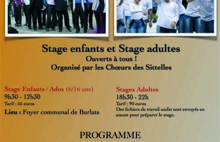 5e STAGE DE CHANT CHORAL ET SPECTACLE VIVANT